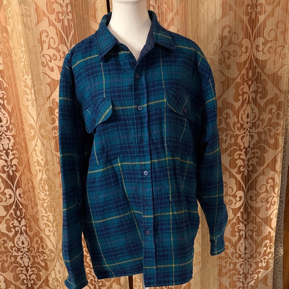 Pine Grove Blue and Green Plaid Shirt Jacket